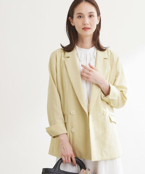 Reflect / リフレクト テーラードジャケット | コットンリネンテーラードジャケット | 詳細17