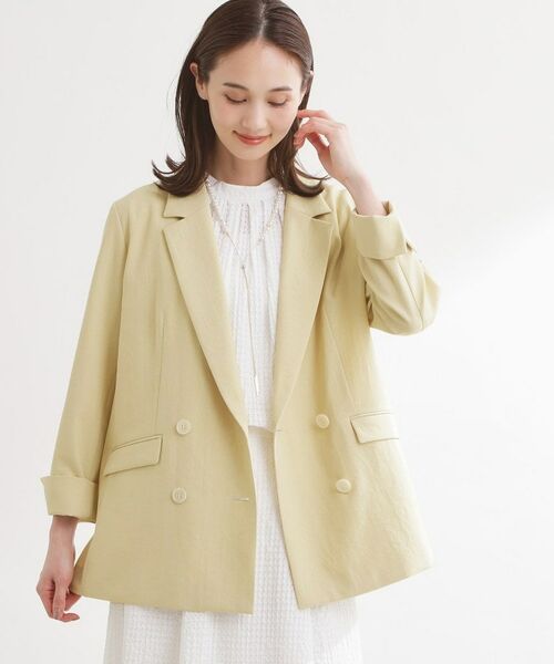 Reflect / リフレクト テーラードジャケット | コットンリネンテーラードジャケット | 詳細2