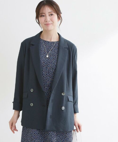 Reflect / リフレクト テーラードジャケット | コットンリネンテーラードジャケット | 詳細6