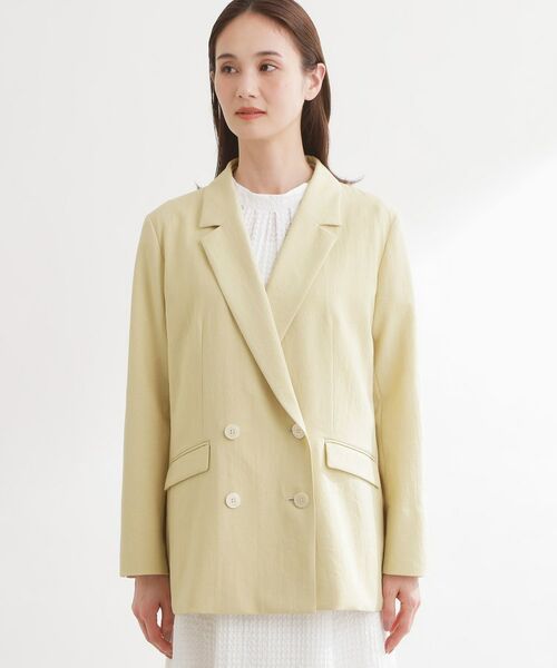 Reflect / リフレクト テーラードジャケット | コットンリネンテーラードジャケット | 詳細9