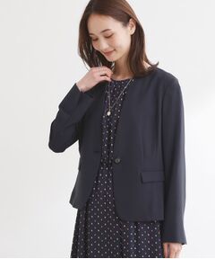 Reflect / リフレクト テーラードジャケット | 【UVカット／接触冷感／セットアップ可】ノーカラージャケット