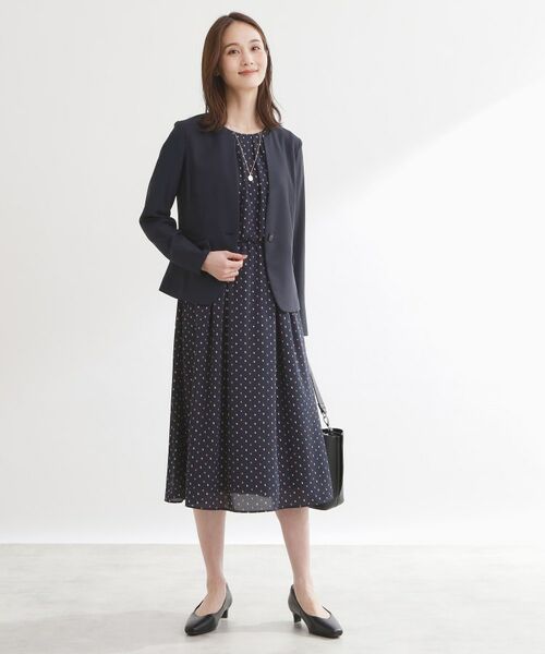 Reflect / リフレクト テーラードジャケット | 【UVカット／接触冷感／セットアップ可】ノーカラージャケット | 詳細10