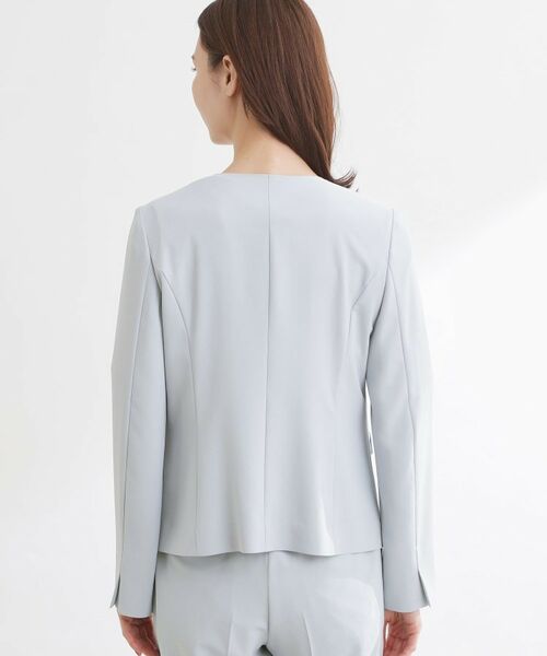 Reflect / リフレクト テーラードジャケット | 【UVカット／接触冷感／セットアップ可】ノーカラージャケット | 詳細15