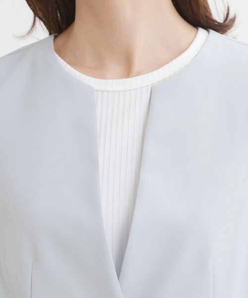 Reflect / リフレクト テーラードジャケット | 【UVカット／接触冷感／セットアップ可】ノーカラージャケット | 詳細16