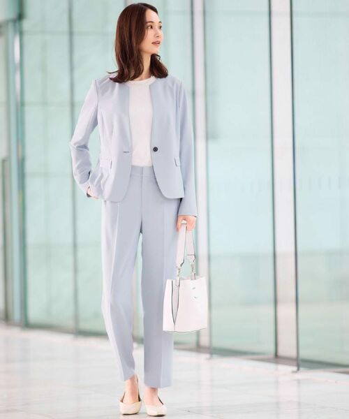 Reflect / リフレクト テーラードジャケット | 【UVカット／接触冷感／セットアップ可】ノーカラージャケット | 詳細2