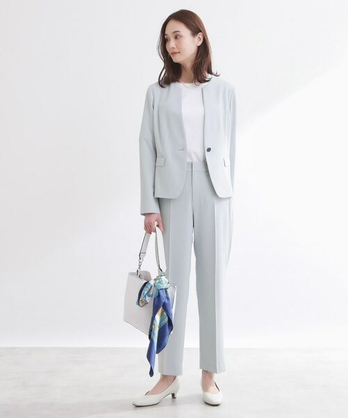 Reflect / リフレクト テーラードジャケット | 【UVカット／接触冷感／セットアップ可】ノーカラージャケット | 詳細6