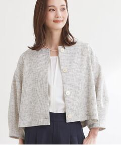 Reflect / リフレクト テーラードジャケット | ツイードノーカラージャケット