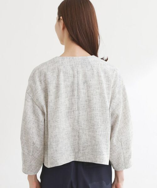 Reflect / リフレクト ノーカラージャケット | ツイードノーカラージャケット | 詳細13