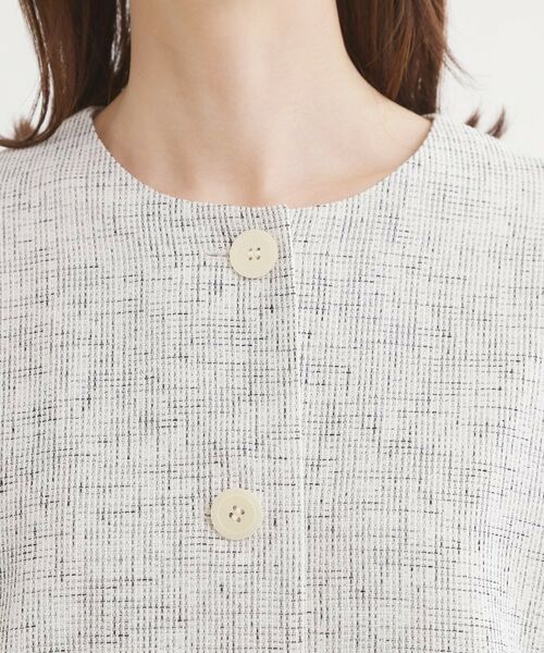 Reflect / リフレクト ノーカラージャケット | ツイードノーカラージャケット | 詳細14