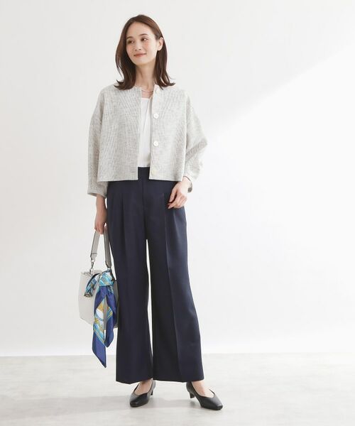 Reflect / リフレクト ノーカラージャケット | ツイードノーカラージャケット | 詳細5