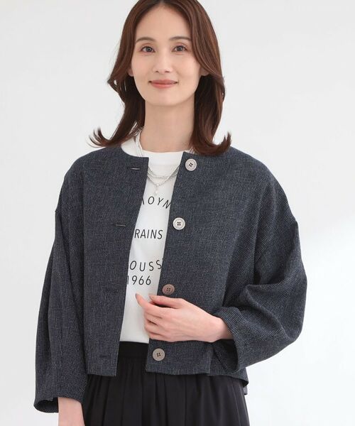 Reflect / リフレクト ノーカラージャケット | ツイードノーカラージャケット | 詳細7