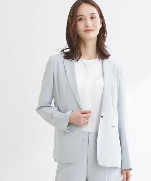 Reflect / リフレクト テーラードジャケット | 【UVカット／接触冷感／セットアップ可】テーラードジャケット | 詳細1