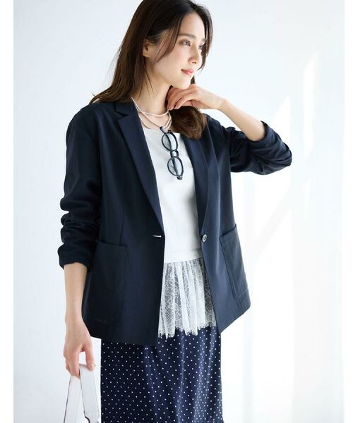 Reflect / リフレクト テーラードジャケット | ドロップショルダーテーラードジャケット | 詳細1