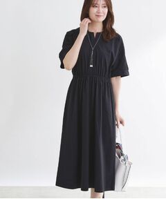 Reflect / リフレクト ロング・マキシ丈ワンピース | 【UVカット／接触冷感】ドルマンスリーブジャージワンピース