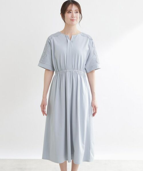 Reflect / リフレクト ロング・マキシ丈ワンピース | 【UVカット／接触冷感】ドルマンスリーブジャージワンピース | 詳細10