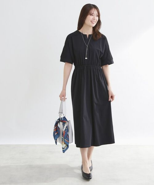 Reflect / リフレクト ロング・マキシ丈ワンピース | 【UVカット／接触冷感】ドルマンスリーブジャージワンピース | 詳細2