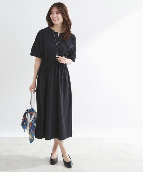 Reflect / リフレクト ロング・マキシ丈ワンピース | 【UVカット／接触冷感】ドルマンスリーブジャージワンピース | 詳細3