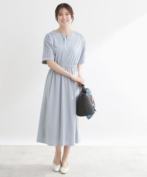 Reflect / リフレクト ロング・マキシ丈ワンピース | 【UVカット／接触冷感】ドルマンスリーブジャージワンピース | 詳細8