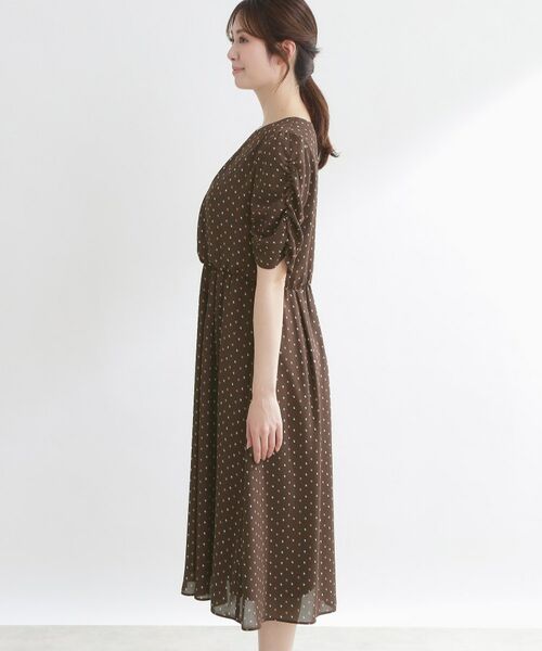 Reflect / リフレクト ミニ丈・ひざ丈ワンピース | 小紋柄ジョーゼットワンピース | 詳細11