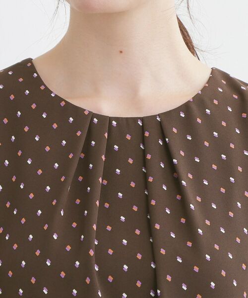 Reflect / リフレクト ミニ丈・ひざ丈ワンピース | 小紋柄ジョーゼットワンピース | 詳細13
