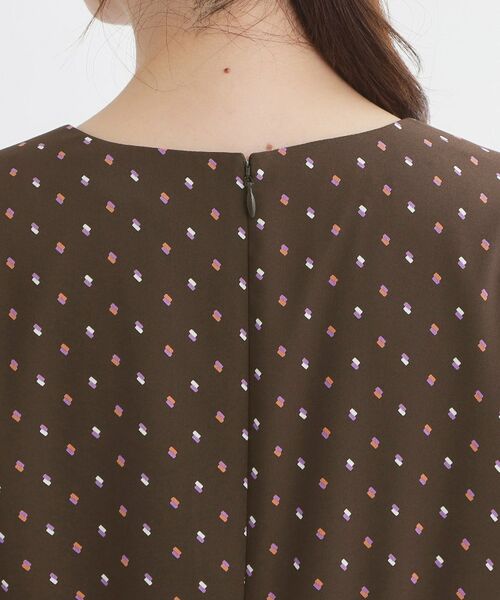 Reflect / リフレクト ミニ丈・ひざ丈ワンピース | 小紋柄ジョーゼットワンピース | 詳細14