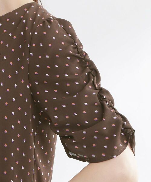 Reflect / リフレクト ミニ丈・ひざ丈ワンピース | 小紋柄ジョーゼットワンピース | 詳細15