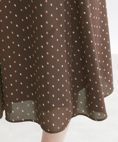 Reflect / リフレクト ミニ丈・ひざ丈ワンピース | 小紋柄ジョーゼットワンピース | 詳細16