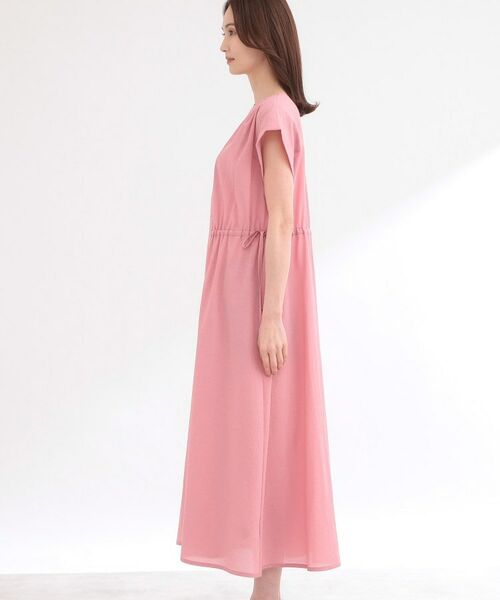 Reflect / リフレクト ロング・マキシ丈ワンピース | 【通気性あり／涼しい／マシンウォッシャブル】フロントボタンワンピース | 詳細17