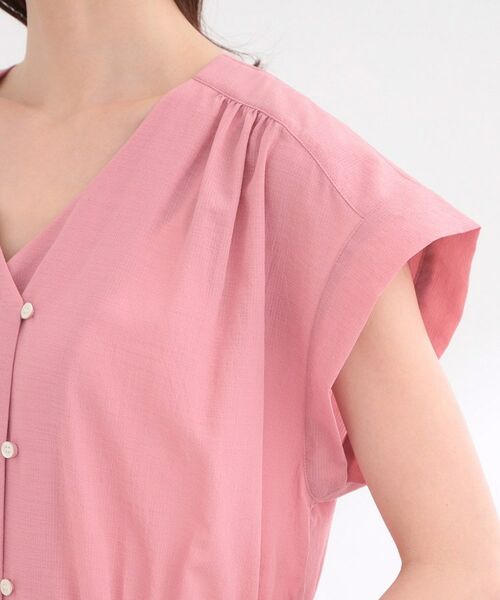 Reflect / リフレクト ロング・マキシ丈ワンピース | 【通気性あり／涼しい／マシンウォッシャブル】フロントボタンワンピース | 詳細20