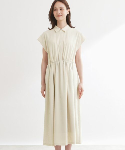 Reflect / リフレクト ロング・マキシ丈ワンピース | フレンチスリーブシャツワンピース | 詳細18