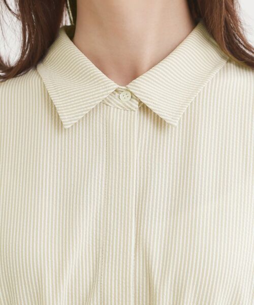 Reflect / リフレクト ロング・マキシ丈ワンピース | フレンチスリーブシャツワンピース | 詳細21