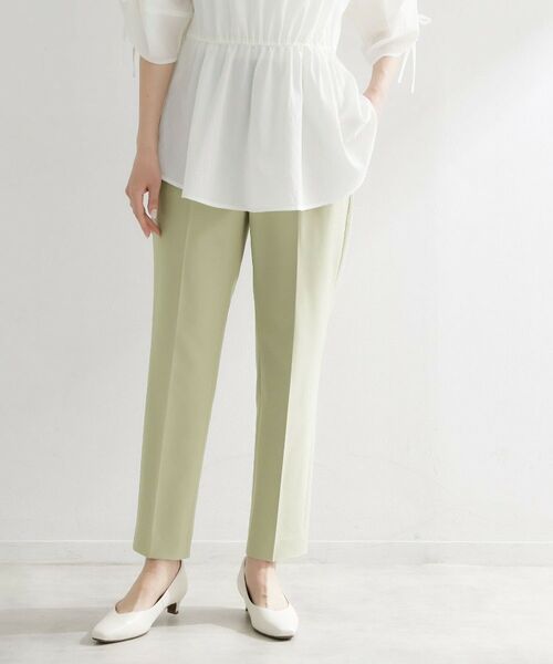 Reflect / リフレクト パンツ | 【UVカット／撥水／マシンウォッシュ可】ストレッチテーパードパンツ（ライトグリーン(020)）