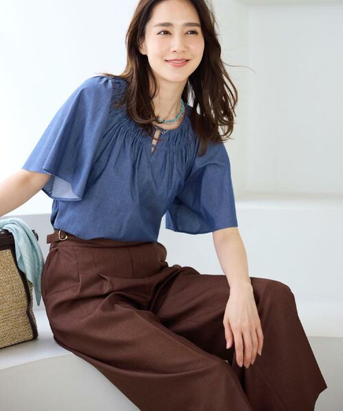 Reflect / リフレクト パンツ | グルカ風ベルトデザインワイドパンツ | 詳細1