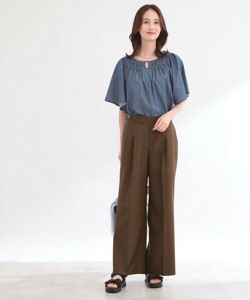 Reflect / リフレクト パンツ | グルカ風ベルトデザインワイドパンツ | 詳細11