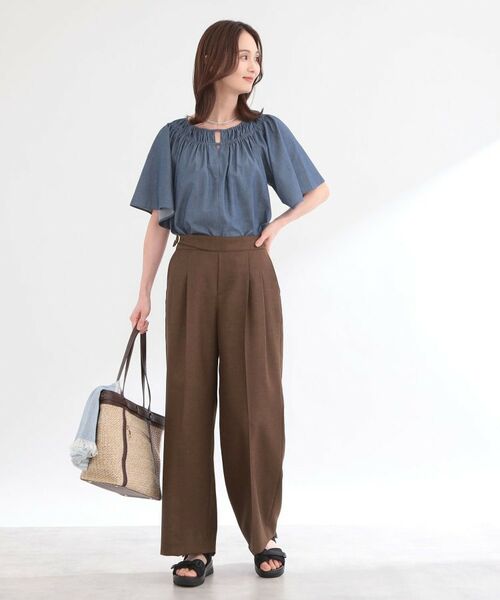 Reflect / リフレクト パンツ | グルカ風ベルトデザインワイドパンツ | 詳細12