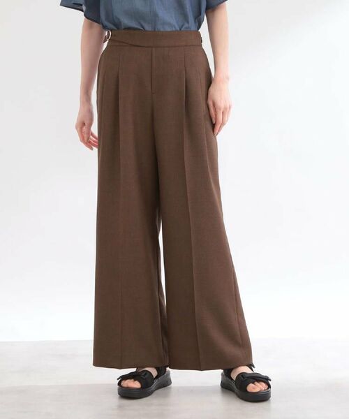 Reflect / リフレクト パンツ | グルカ風ベルトデザインワイドパンツ | 詳細13