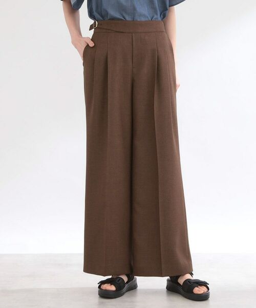 Reflect / リフレクト パンツ | グルカ風ベルトデザインワイドパンツ | 詳細14