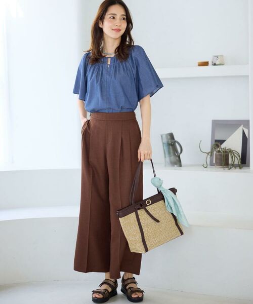 Reflect / リフレクト パンツ | グルカ風ベルトデザインワイドパンツ | 詳細26