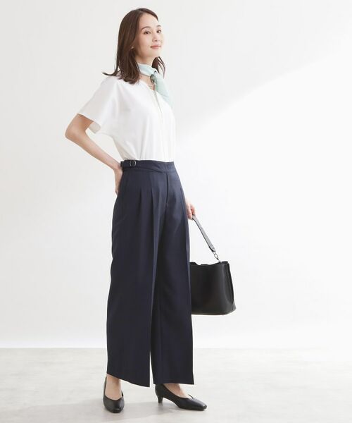 Reflect / リフレクト パンツ | グルカ風ベルトデザインワイドパンツ | 詳細7