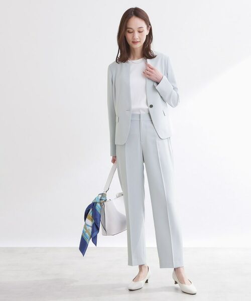 Reflect / リフレクト パンツ | 【UVカット／接触冷感／セットアップ可】センタープレステーパードパンツ | 詳細2