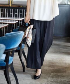 【セットアップ可】リネンライクソフトカーブパンツ