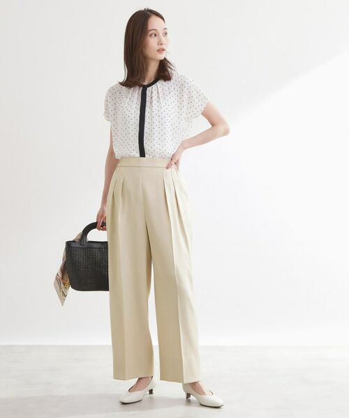 Reflect / リフレクト パンツ | 【セットアップ可】リネンライクソフトカーブパンツ | 詳細4