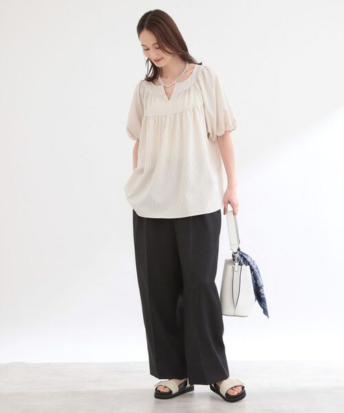 Reflect / リフレクト パンツ | 【セットアップ可】リネンライクソフトカーブパンツ | 詳細9