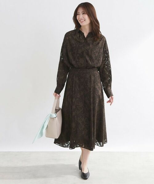 Reflect / リフレクト ロング・マキシ丈スカート | 【選べる2柄／セットアップ可】フレアシルエットスカート | 詳細9