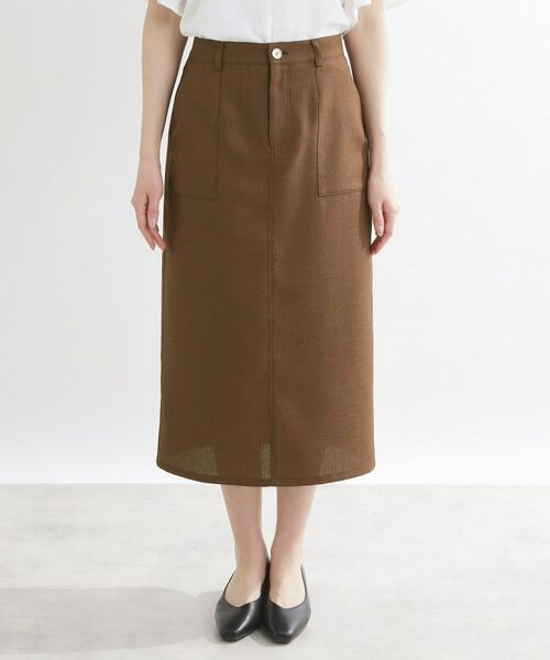 Reflect / リフレクト ロング・マキシ丈スカート | Iラインシルエットロングスカート | 詳細11