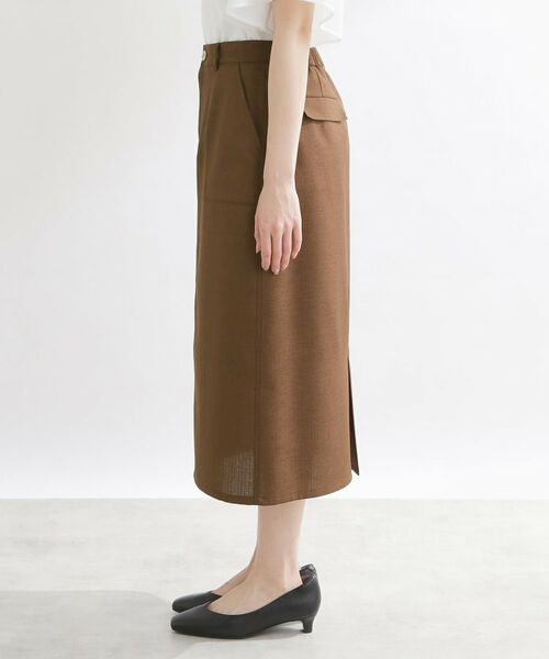 Reflect / リフレクト ロング・マキシ丈スカート | Iラインシルエットロングスカート | 詳細12