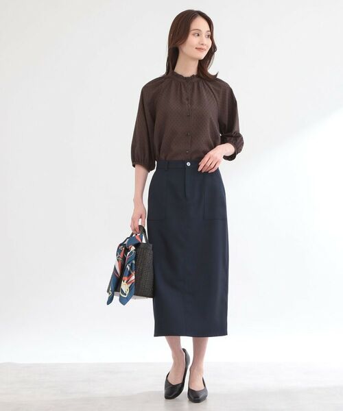 Reflect / リフレクト ロング・マキシ丈スカート | Iラインシルエットロングスカート | 詳細3