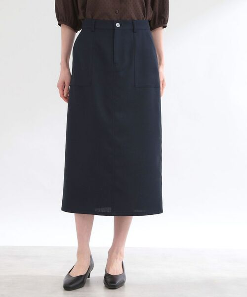 Reflect / リフレクト ロング・マキシ丈スカート | Iラインシルエットロングスカート | 詳細4