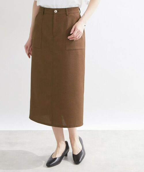 Reflect / リフレクト ロング・マキシ丈スカート | Iラインシルエットロングスカート | 詳細8