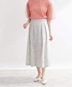 Reflect / リフレクト ロング・マキシ丈スカート | ツイードセミフレアスカート